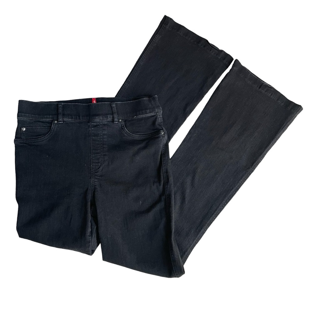 Spanx Flare Jeans Pull On Black M